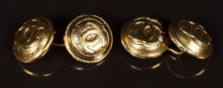 Vintage Chanel pair of cufflinks, consigned by a former employee of Chanel