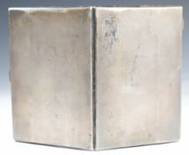 Art Deco hallmarked silver cigarette case with engine turned decoration, Birmingham 1936, maker