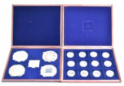Windsor Mint two gold plated picture coin collections comprising 'Winston Churchill' and 'British