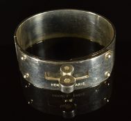Hermès silver bangle