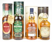 Four bottles of whisky to comprising The Singleton of Auchroisk Single Malt 1976, 75cl, 40% vol,