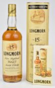 Longmorn Pure Highland Malt Scotch Whisky 15 years old, 75cl, 43% vol, in original presentation