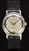 Smiths Astral gentleman's wristwatch with date aperture, silver hands and bevelled hour markers,