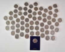 Sixty eight collectable 50p coins, mostly in capsules, includes 2022 Birmingham Commonwealth Games