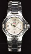 Tag Heuer professional ladies wristwatch ref. WL1314 with date aperture, luminous hands and hour
