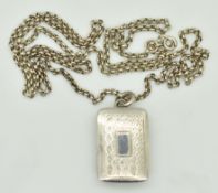 Nathanael Mills Georgian hallmarked silver vinaigrette, Birmingham 1828, length 2.5cm, on hallmarked