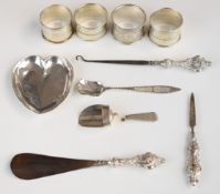 Georgian hallmarked silver caddy spoon or scoop, London 1808, maker Josiah Snatt, hallmarked