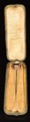 Victorian 9ct gold stick pin (2.5g), in antique box