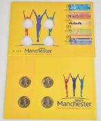 Manchester Commonwealth Games stamps and £2 coin cover no 24759