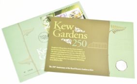 PNC stamp and coin cover with Kew Gardens 50p