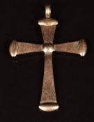 A 9ct rose gold cross, 1.9g