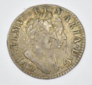 1689 William & Mary silver Maundy threepence