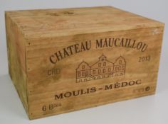 Case of six bottles of Chateau Maucaillou Moulis - Medoc 2013