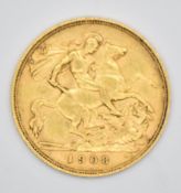 1908 Edward VII gold half sovereign