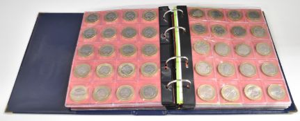 A large collection of UK £2 coins, 'round pounds', 50p coins etc including Shakespeare and Olympic