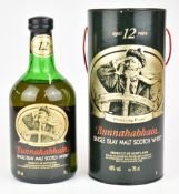 Bunnahabhain Single Islay Malt Scotch Whisky aged 12 years, 70cl, 40% vol, in original