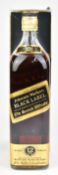Johnnie Walker Black Label Scotch Whiskey, 1ltr, 43% vol, in presentation box