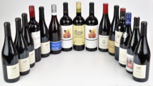 Fifteen bottles of red wine including five Domaine Du Barres Saint Chinian 2020 750ml, 14.5% vol