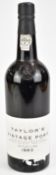 Taylor's 1983 vintage port, 75cl, 20.5% vol