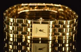 Raymond Weil ladies wristwatch ref. 5886 with gold hands and dial, gold plated case and quartz
