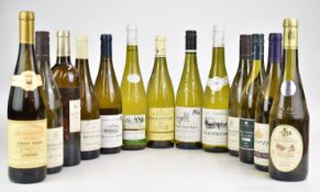 Twelve bottles of French white wine to include three Bourgogne Chardonnay 2014, Chateau Mont