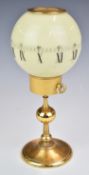 Imhof globe clock, numbered 75/845, height 17.5cm