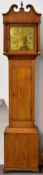 B Lockwood of Swaffham, Norfolk oak cased 8 day longcase clock, with brass dial, striking on a gong,