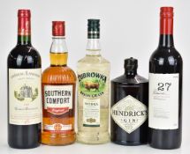 Hendrick's Gin 750ml, 41.4% vol, Zubrowka Vodka, Southern Comfort, Chateau Lanessan Haut Medoc
