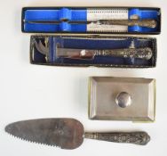 Art Deco hallmarked silver mounted desk blotter, Birmingham 1928, maker Sanders & Mackenzie,