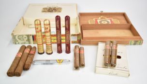 A collection of cigars including Wintermans, Habana, Justus Van Maurik etc