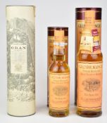 Three bottles of whisky comprising Oban West Highland Malt Scotch Whisky 75cl, 43% vol and two