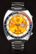 Seiko 'Pogue' gentleman's automatic chronograph wristwatch ref. 6139-6002 with luminous hands and