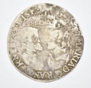 Philip and Mary (1554-58) hammered silver shilling, date 155?, bust of King and Queen obverse,