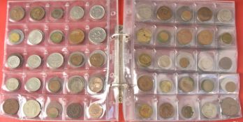 An amateur coin collection comprising 19thC onwards UK and overseas coinage with small silver