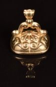 A 9ct gold intaglio seal, 2.2g