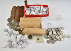 An amateur UK coinage collection with some silver content