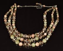 A 1959 Christian Dior necklace, in original box branded 'bijoux Christian Dior'