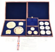 Windsor Mint three gold plated picture coin collections comprising Edward VIII, Great British