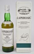 Laphroaig Unblended Malt Scotch Whisky from The Isle of Islay 10 years old, 75cl, 40% vol, in