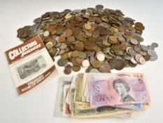 A large collection of overseas coinage, early to mid 20thC etc, together with a small quantity of