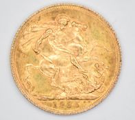1925 George V gold full sovereign, South African mint mark
