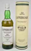 Laphroaig Single Islay Malt Scotch Whisky, 10 years old, 1ltr, 43% vol, in presentation tube