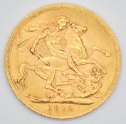 1912 George V gold full sovereign