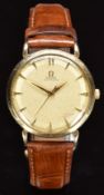 Omega 9ct gold gentleman's automatic wristwatch ref. 760.131 with gold hands and hour markers,