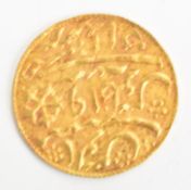 Indian gold one mohur coin (Shah Amam II, British Bengal Presidency) 1765-1947, 7.3g