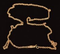 A c1900 9ct rose gold chain, 3.1g