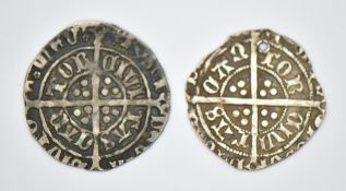 Two Henry VII (1485-1509) hammered silver half groats, Canterbury mint Archbishop Moreton (1406-