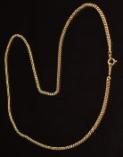A 9ct gold curb link necklace, length 25cm, 10.3g