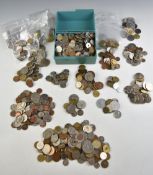 A large collection of world coinage