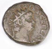 Nero Poppaea copper / bronze coin, 54-68 AD, 24mm diameter